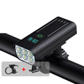 Lampa rowerowa 5000 lumenów z 12 diodami LED i akumulatorem ładowanym przez USB-C