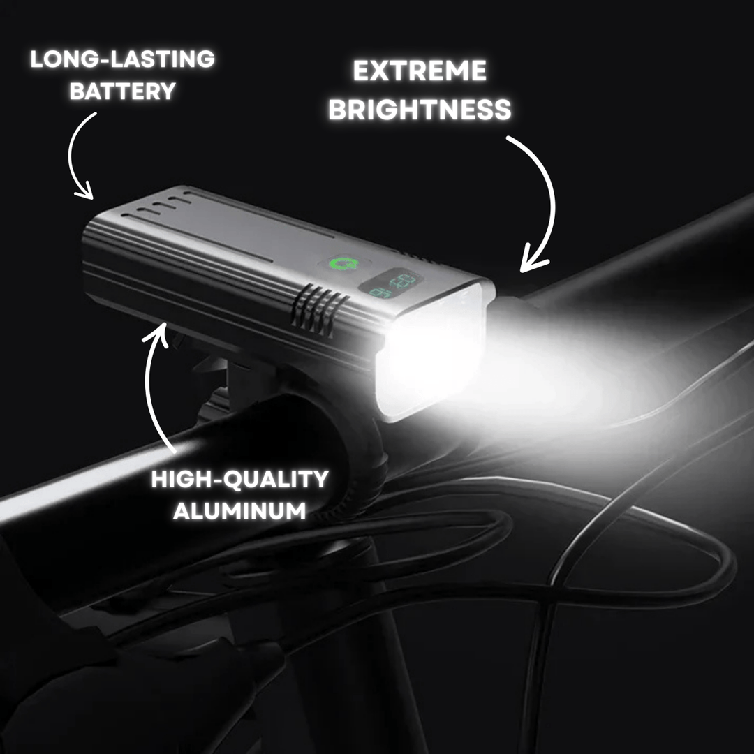 Lampa rowerowa 5000 lumenów z 12 diodami LED i akumulatorem ładowanym przez USB-C