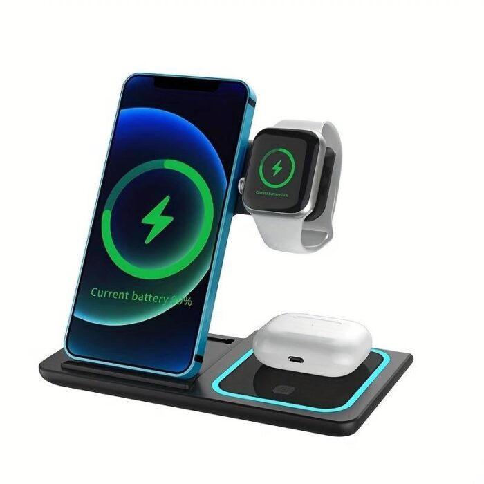 3-w-1 Bezprzewodowa Ładowarka Indukcyjna do iPhone&