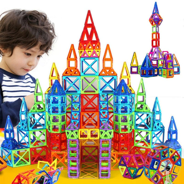 Zestaw Mini Magnetycznych Klocków Budowlanych