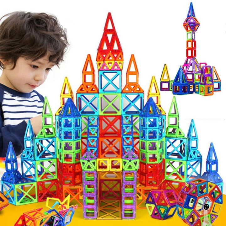 Zestaw Mini Magnetycznych Klocków Budowlanych