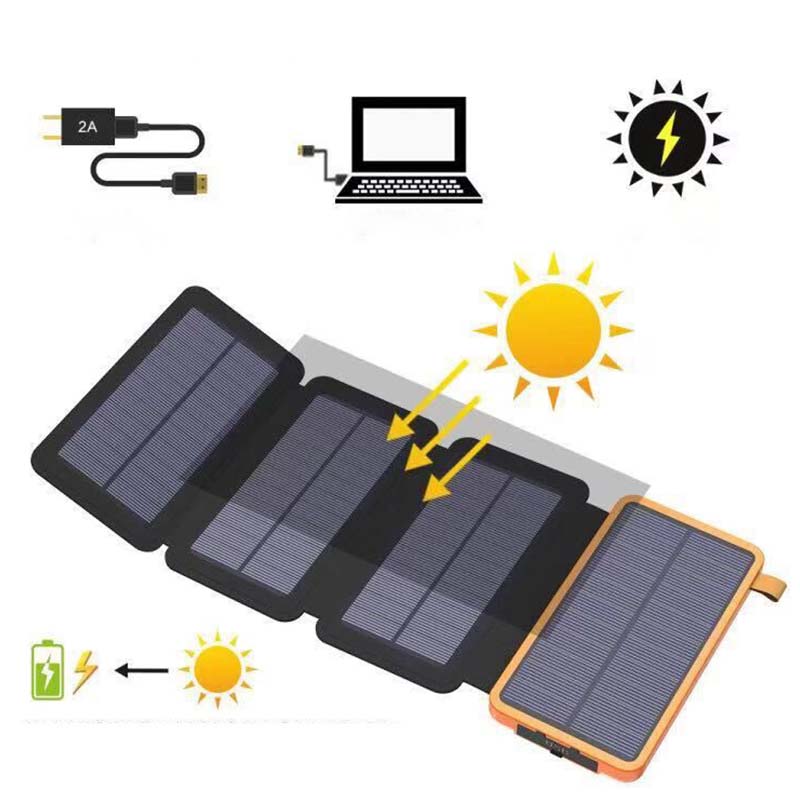 25000mAh wysokowydajny solar power bank - szybkie ładowanie
