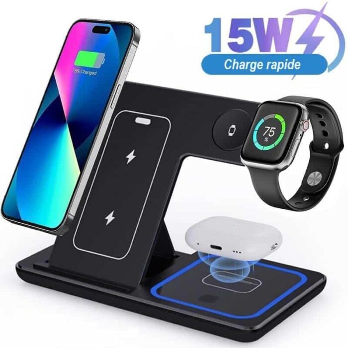 3-w-1 Bezprzewodowa Ładowarka Indukcyjna do iPhone&