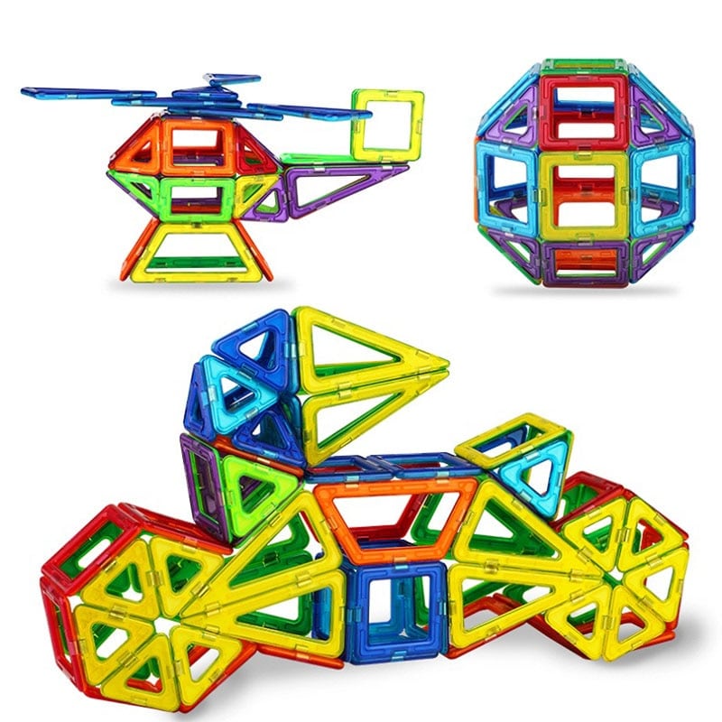 Zestaw Mini Magnetycznych Klocków Budowlanych