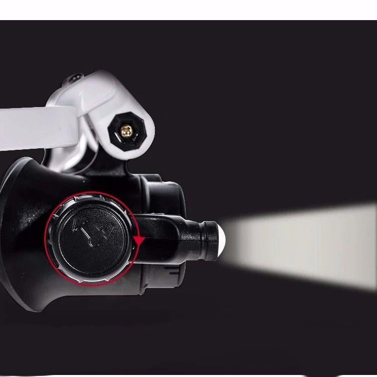 Lupa Okulary LED 8x 15x 23x