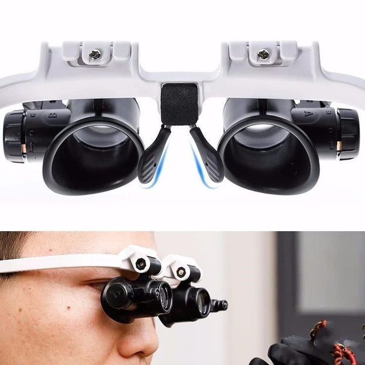 Lupa Okulary LED 8x 15x 23x