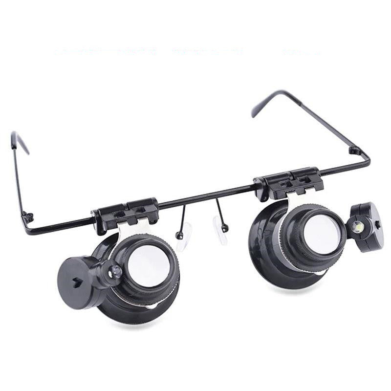 Lupa Okulary LED 8x 15x 23x