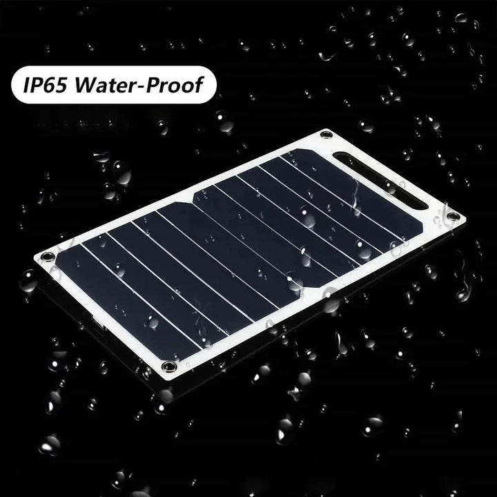 Panel słoneczny z przenośną baterią USB, wodoodporny