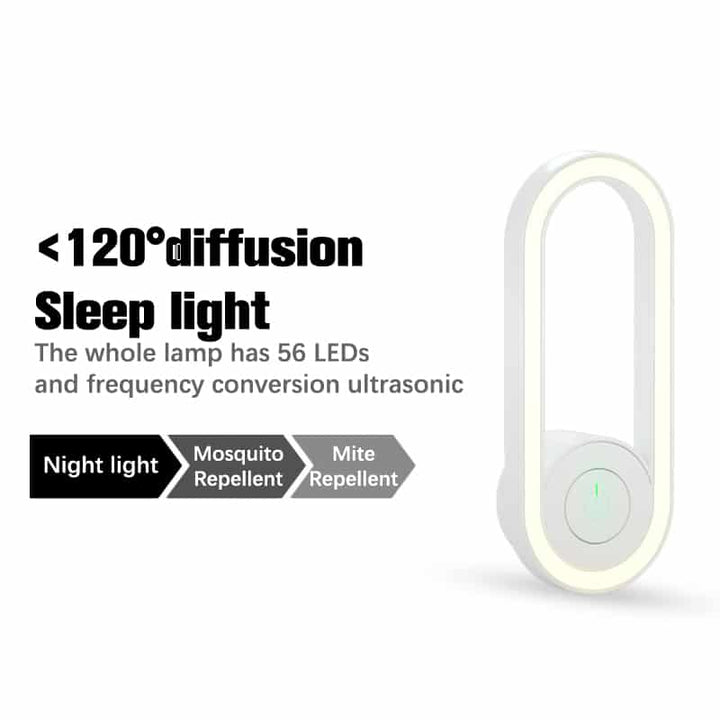 Ultradźwiękowa LED Lampa Odpędzająca Komary