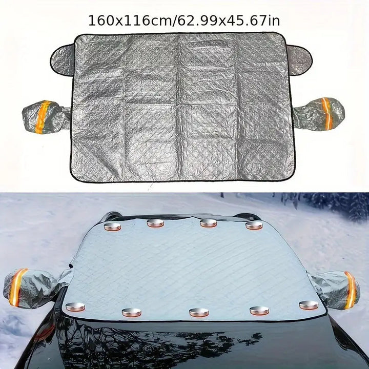Zimowy Magnesowy Pokrowiec na Szybę