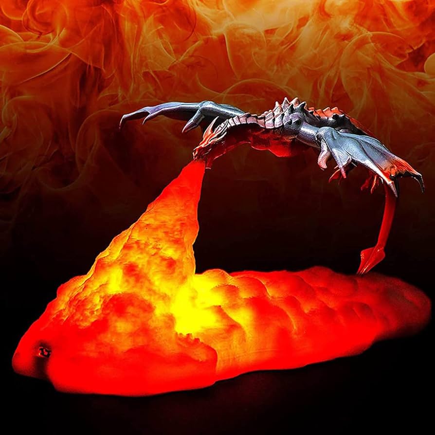 Lampa Smoka Zionącego Ognieniem
