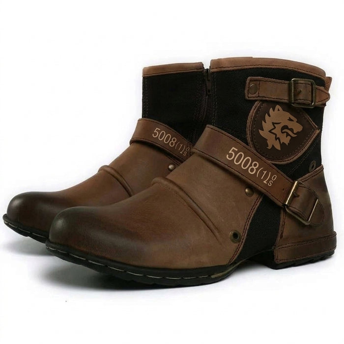 Męskie Vintage Styl Zapięcie Botki na Kostkę