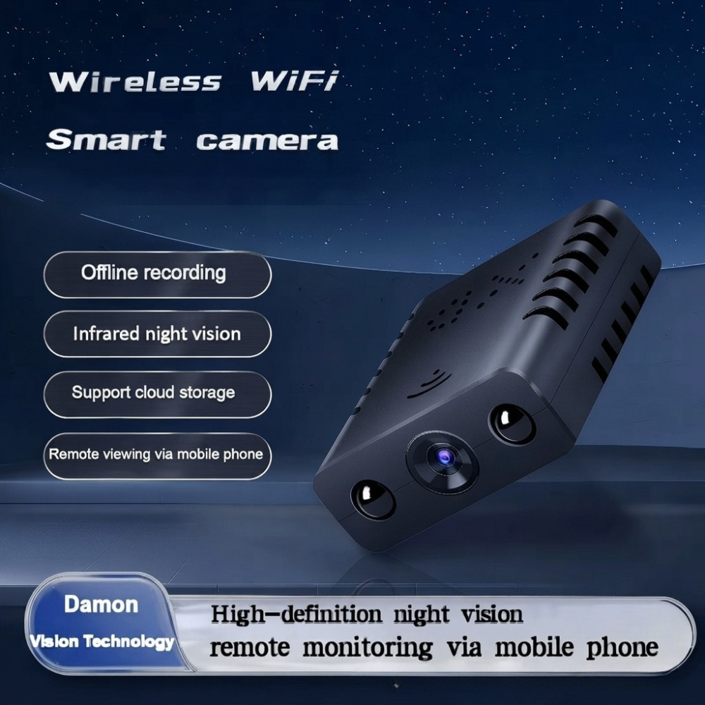 Mikro HD Kamera Wideo z WiFi i Dźwiękiem