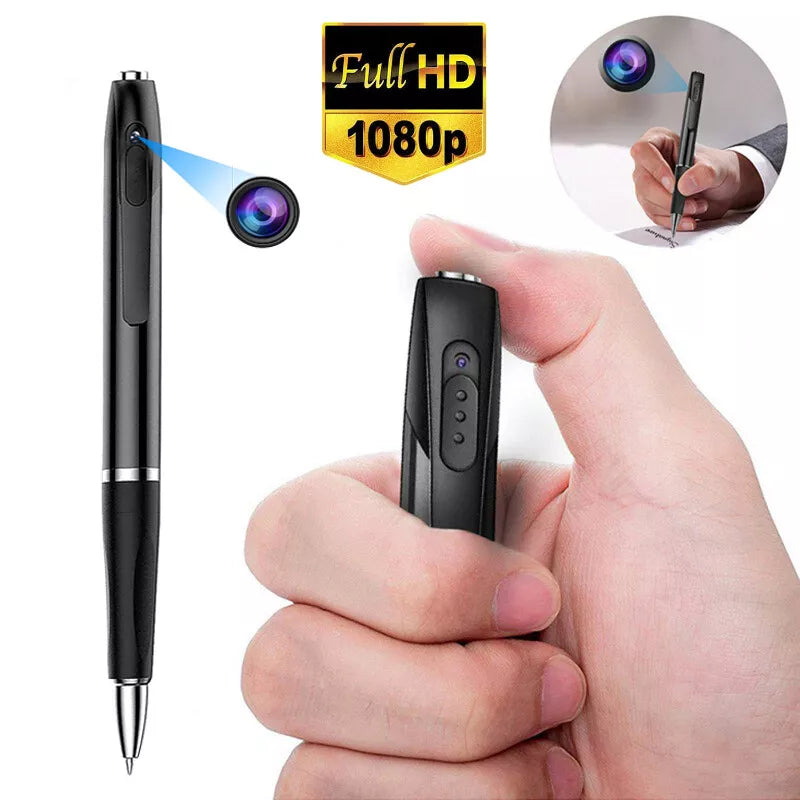 Mini Kamera Długopisowa Kieszonkowy Cyfrowy Rejestrator Głosu i Wideo na Konferencje Biznesowe 1080P Noszona Mikrokamera Bezpieczeństwa