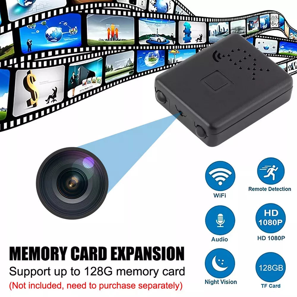 Mikro HD Kamera Wideo z WiFi i Dźwiękiem