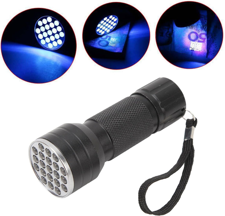 Mocna kieszonkowa lampa UV LED 21