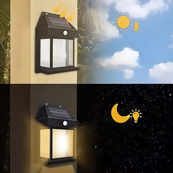 Zewnętrzne Słoneczne Lampy LED z Czujnikiem Ruchu