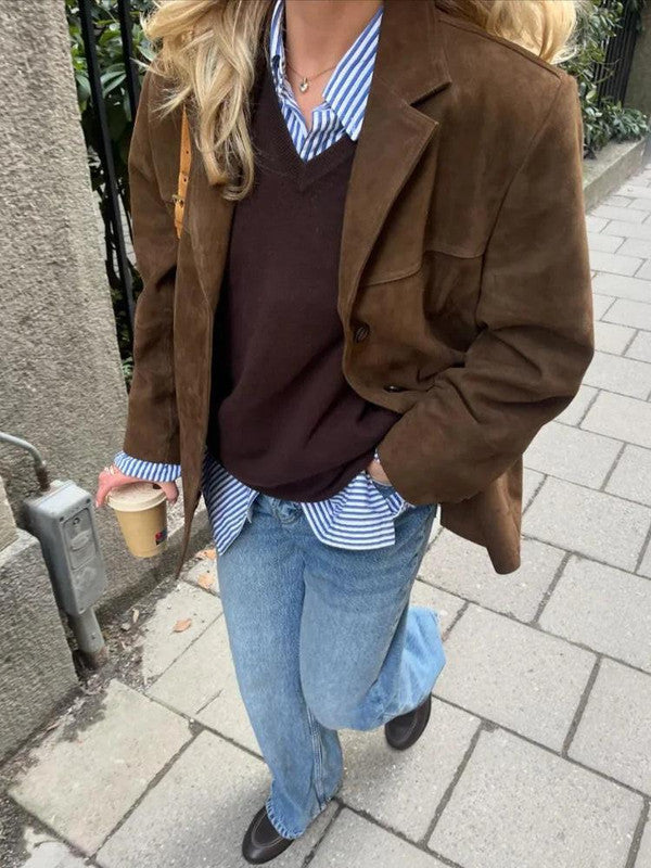 Brązkowa kurtka jednoosobowa