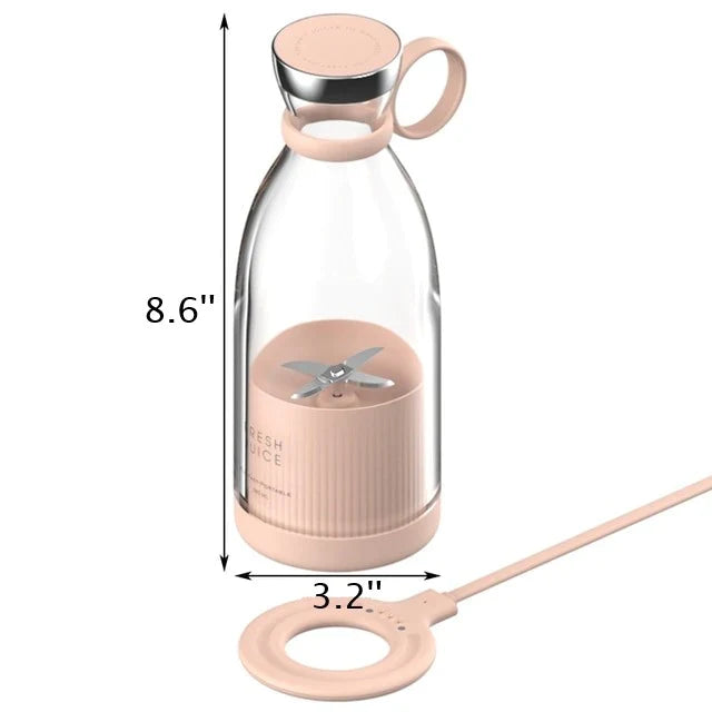 Przenośny Blender do Świeżych Soków - Mini Blender Smoothie Ładowany przez USB