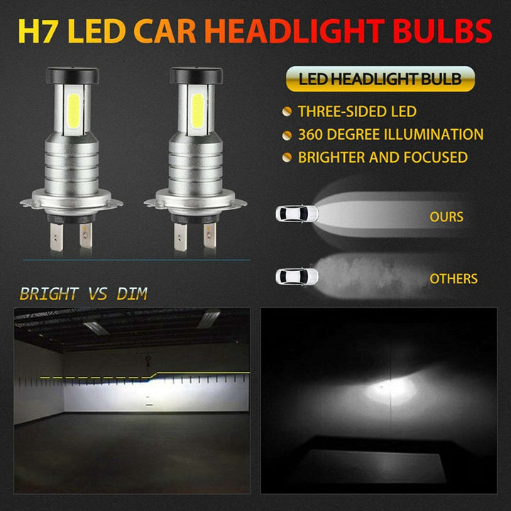 Zestaw 4x H7 LED Żarówek Reflektorowych