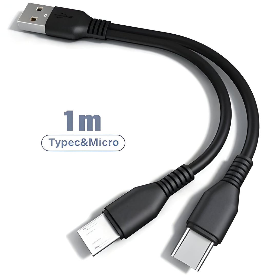 Kabel Ładowania 2 w 1 z Wieloma Portami USB