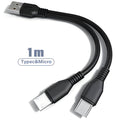 Kabel Ładowania 2 w 1 z Wieloma Portami USB