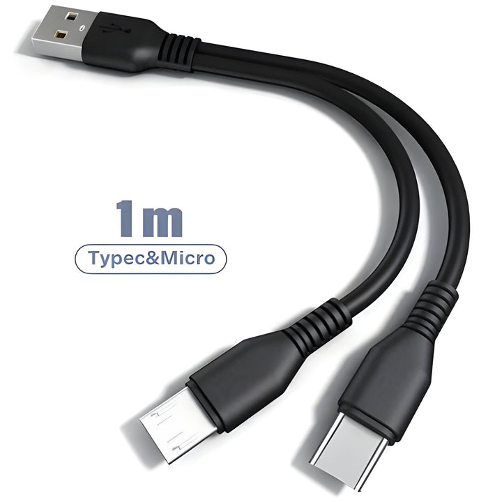 Kabel Ładowania 2 w 1 z Wieloma Portami USB