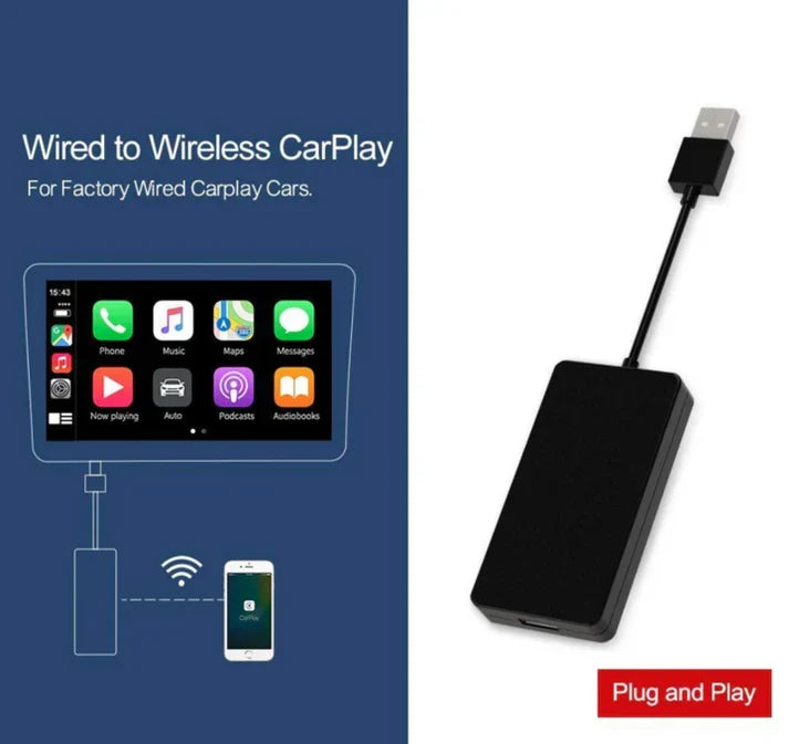 Adapter Carplay i Android Auto - Pasuje do wszystkich marek samochodów