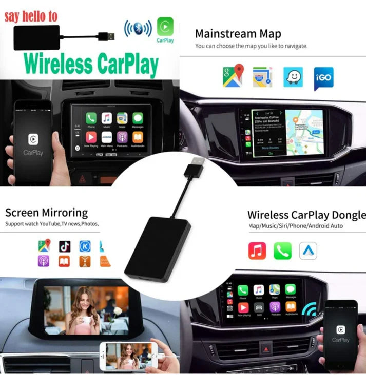 Adapter Carplay i Android Auto - Pasuje do wszystkich marek samochodów