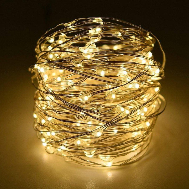 Stringowe Lampy Solarne na Zewnątrz (Przezroczysty Kabel)