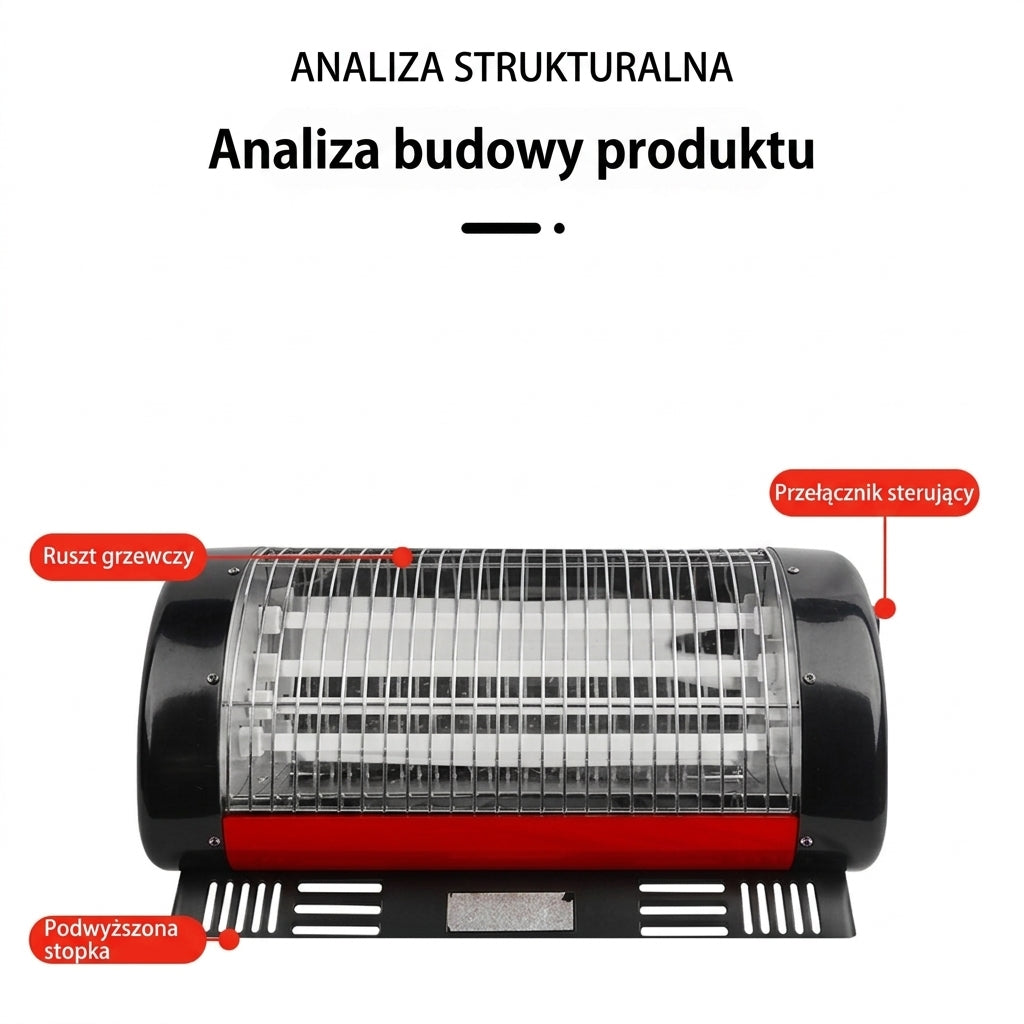 Szeroki zakres zewnętrznego elektrycznego grzejnika na podczerwień montowanego na ścianie