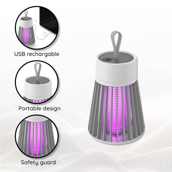 Przenośna lampa odstraszająca na USB z możliwością ładowania