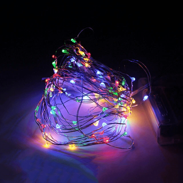 Stringowe Lampy Solarne na Zewnątrz (Przezroczysty Kabel)