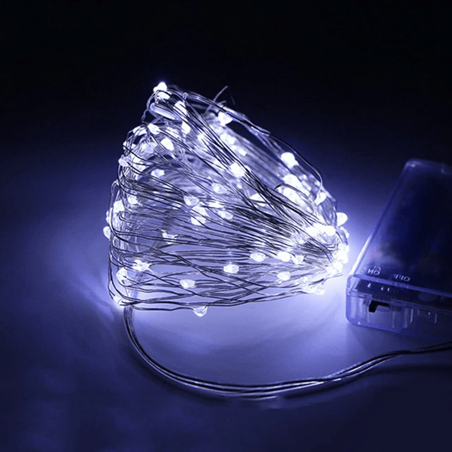 Stringowe Lampy Solarne na Zewnątrz (Przezroczysty Kabel)