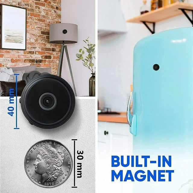 Mini bezprzewodowa kamera magnetyczna z dźwiękiem i transmisją wideo na żywo