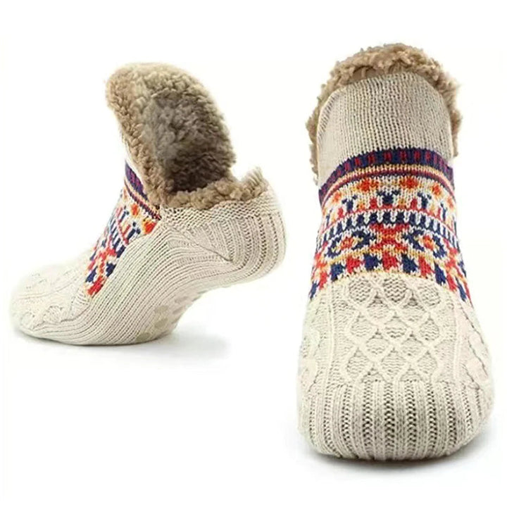Wełniane Skarpety Kapciowe z Fleece&