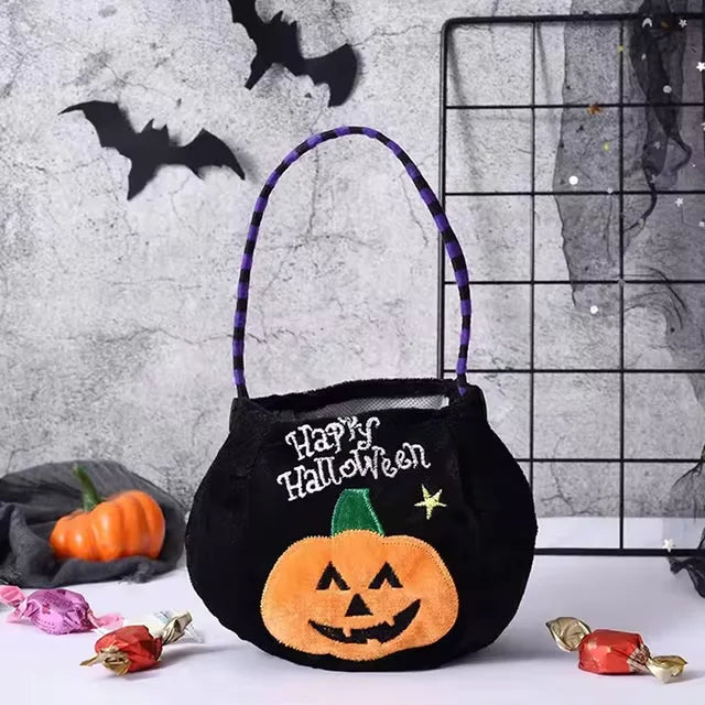 Torba na Halloween w kształcie dyni dla dzieci