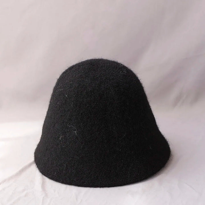 Damski Zimowy Wełniany Kapelusz Bucket