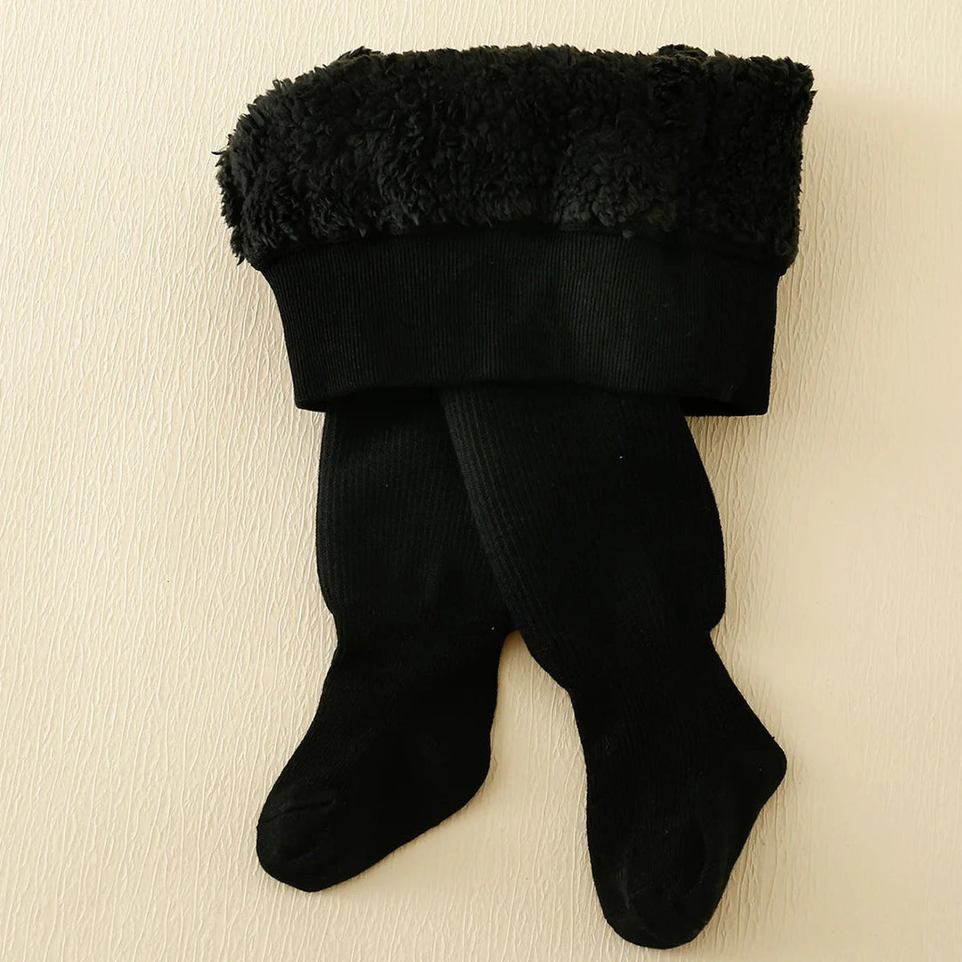Legginsy dziecięce na zimę z fleecem