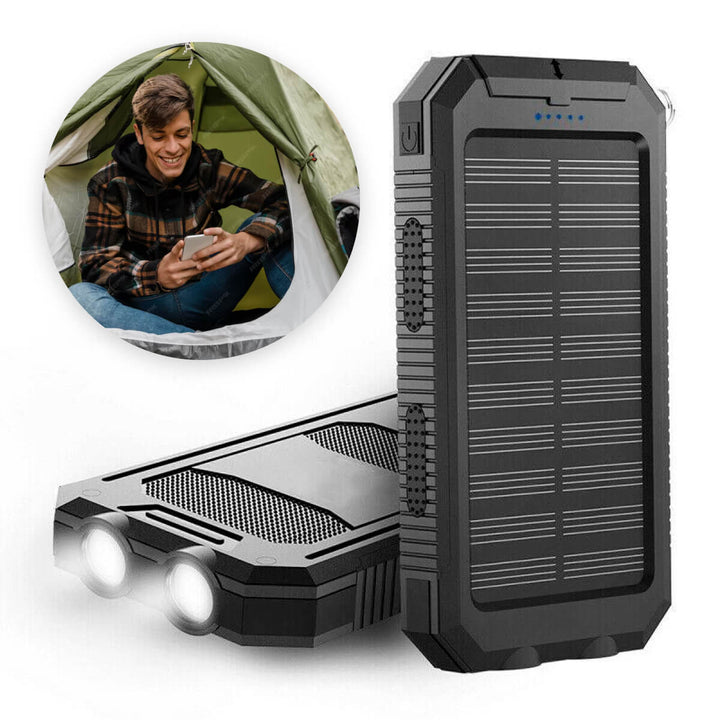 500000 MAH Ładowarka Solarna, Wodoodporny Power Bank, Zewnętrzny