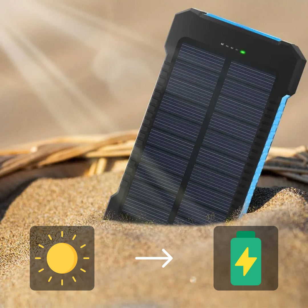 500000 MAH Ładowarka Solarna, Wodoodporny Power Bank, Zewnętrzny