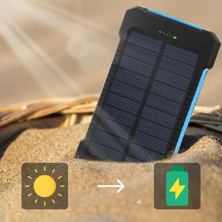 500000 MAH Ładowarka Solarna, Wodoodporny Power Bank, Zewnętrzny