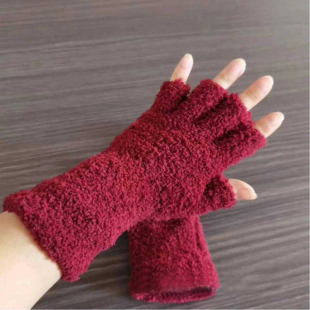 Zimowe Rękawiczki Bez Palców Comfort Knit