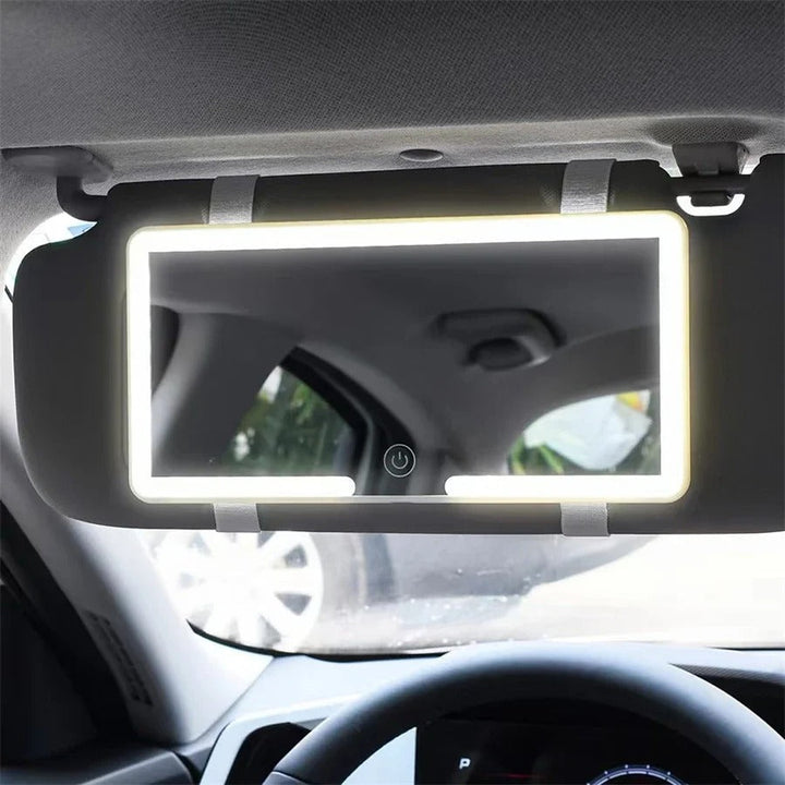 Lusterko do makijażu z podświetleniem LED do samochodu