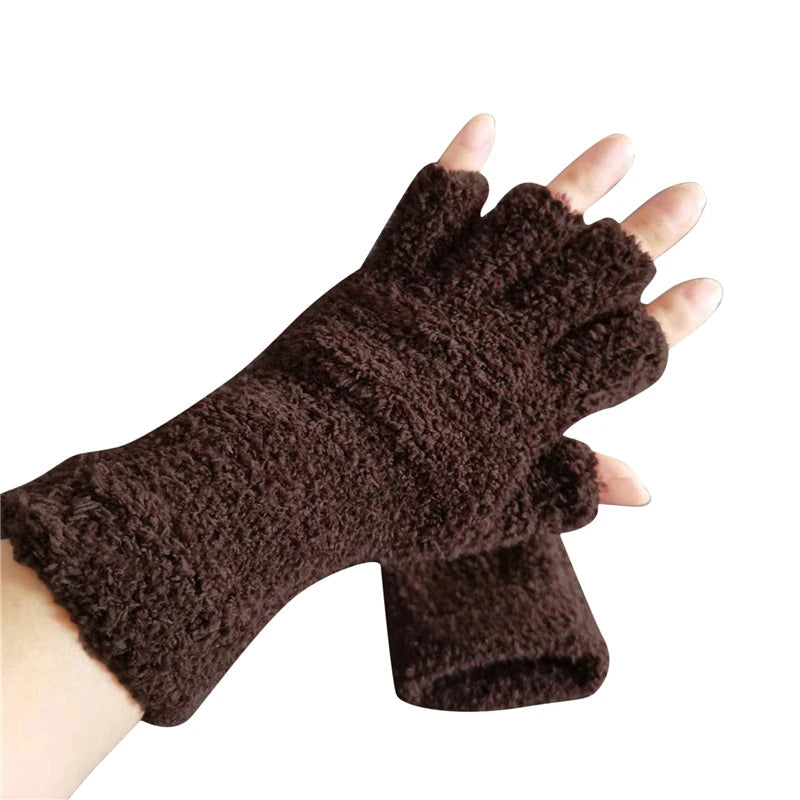 Zimowe Rękawiczki Bez Palców Comfort Knit