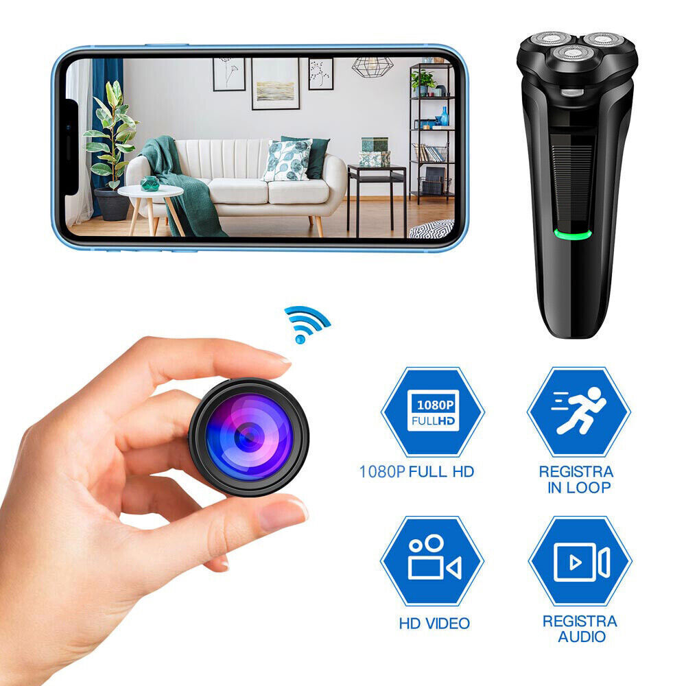 1080P HD WiFi Mini Golarka Kamera | Kamera z Wykrywaniem Ruchu WiFi