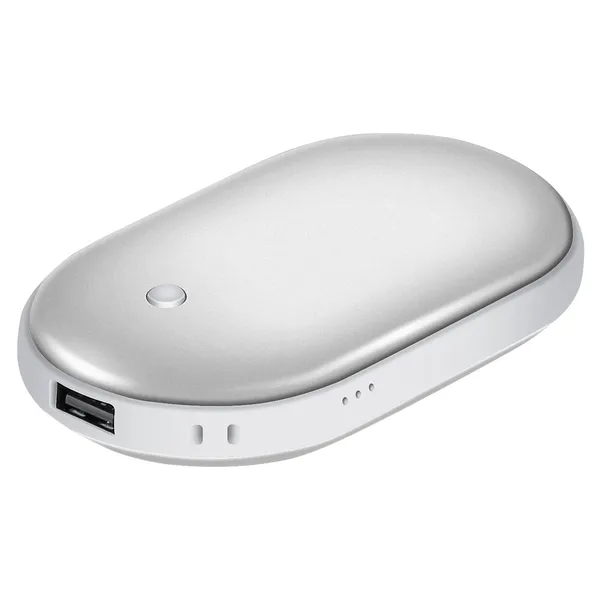 Domero Ogrzewacz do rąk z powerbankiem 5000 mAh w kształcie kamyka
