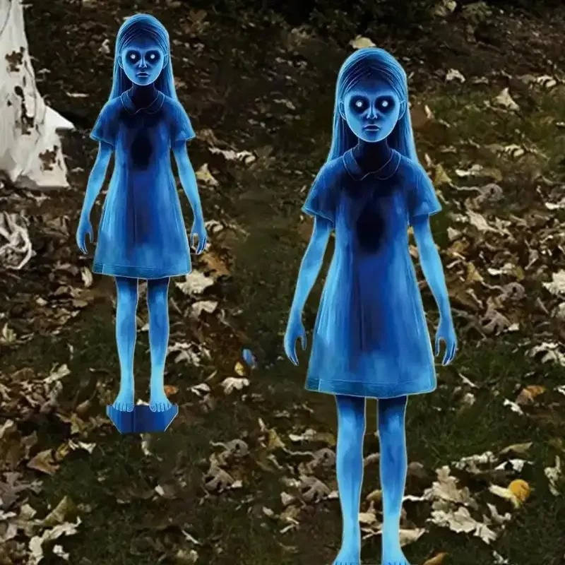 Dekoracja Dziewczyna Duch na Dziedzińcu na Halloween