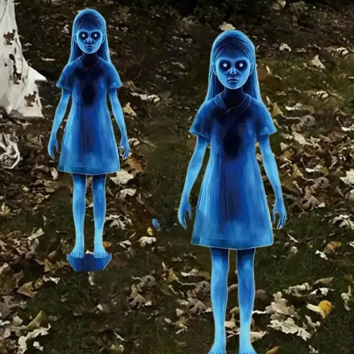 Dekoracja Dziewczyna Duch na Dziedzińcu na Halloween