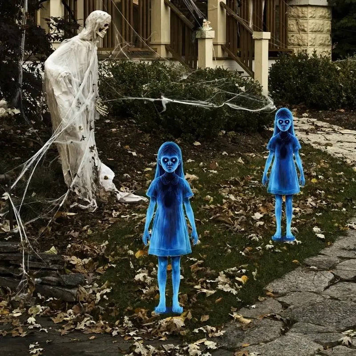 Dekoracja Dziewczyna Duch na Dziedzińcu na Halloween